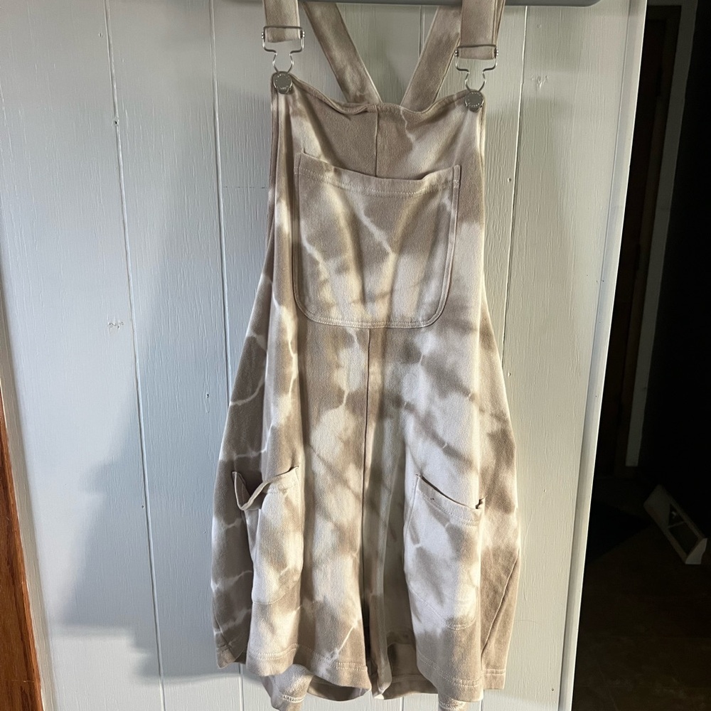 Tie-Dye Overalls with Pockets